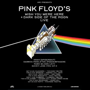 ARC Pink Floyd 2025 AUG Live Music Australia - Gig Guide & Music Festivals Calendar