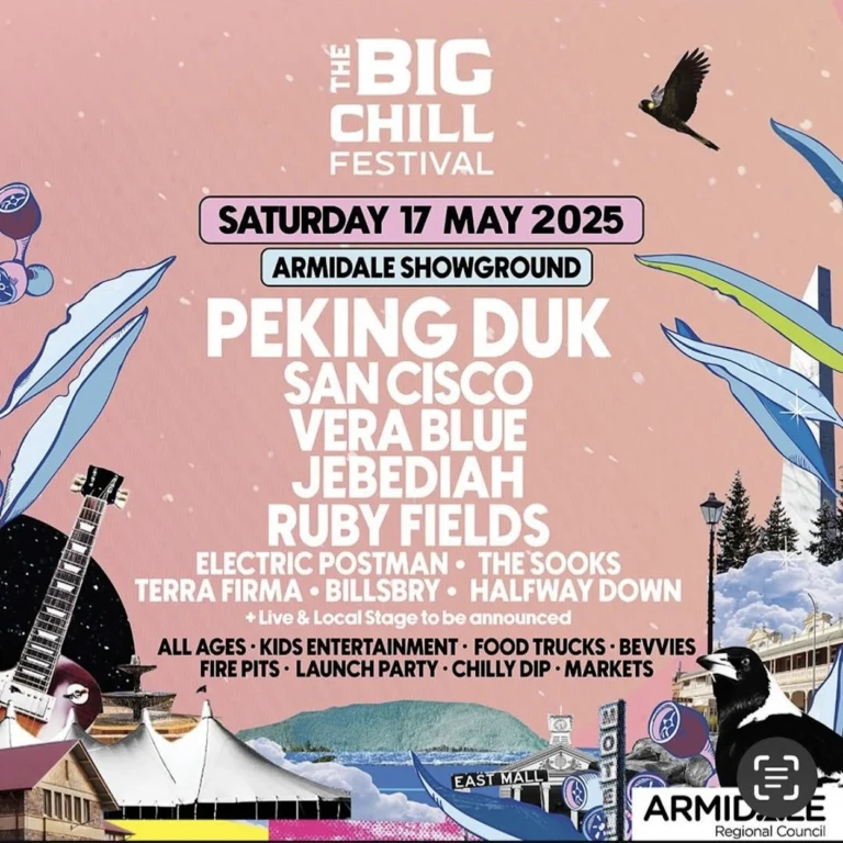 The Big Chill Festival 2025 MAY Live Music Australia - Gig Guide & Music Festivals Calendar
