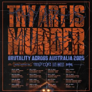 Thy Art is Murder 2025 JUN JUL Live Music Australia - Gig Guide & Music Festivals Calendar