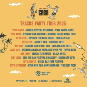 Tracks Party Tour 2025 APR MAY JUN AUG SEP Live Music Australia